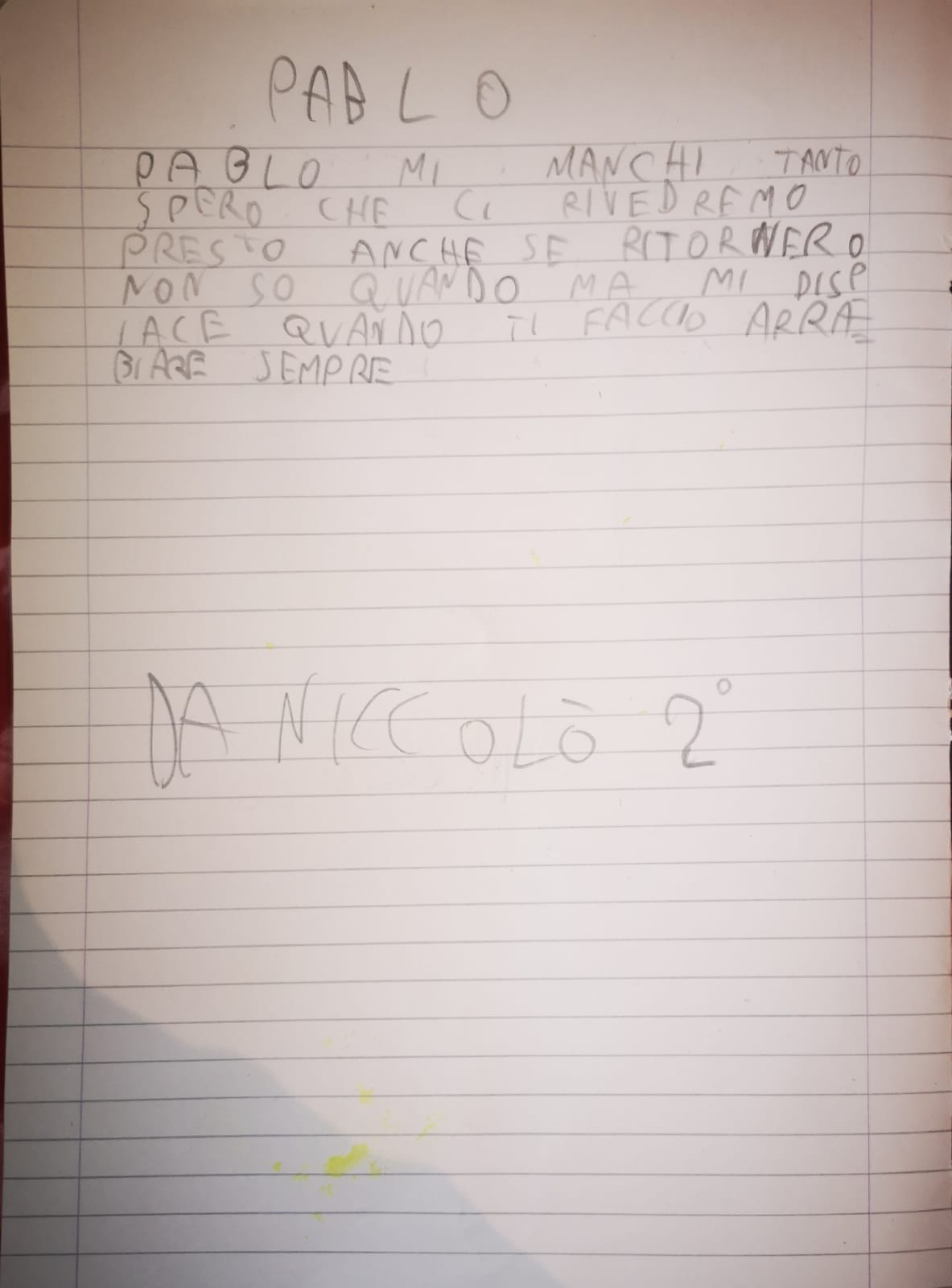 #giochiamoincasa - foto per PABLO